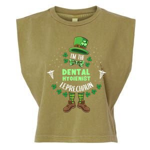 Im The Dental Hygienist Leprechaun St Patricks Day Gift Garment-Dyed Women's Muscle Tee