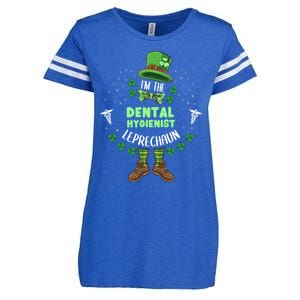 Im The Dental Hygienist Leprechaun St Patricks Day Gift Enza Ladies Jersey Football T-Shirt