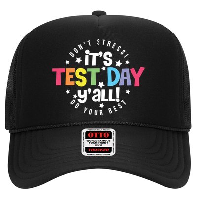 It's Test Day Y'all Don't Stress Do Your Best Studen Teacher School Testing Trucker Hat