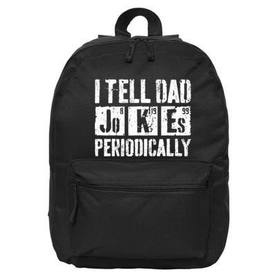I Tell Dad Jokes Periodically Father's Day Shirt 16 in Basic Backpack
