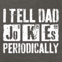 I Tell Dad Jokes Periodically Father's Day Shirt Cotton Canvas Backpack