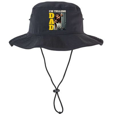 Im Telling Dad Funny Religious Christian Jesus Crown Bucket Hat
