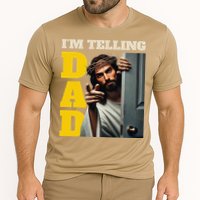 Im Telling Dad Funny Religious Christian Jesus Crown Cooling Performance Crew T-Shirt