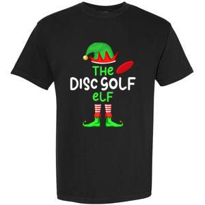 I'm The Disc Golf Elf Christmas Family Matching Pajama Garment-Dyed Heavyweight T-Shirt