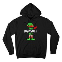 I'm The Disc Golf Elf Christmas Family Matching Pajama Hoodie