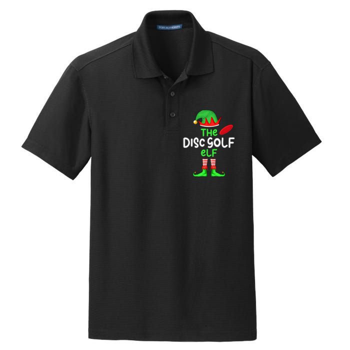 I'm The Disc Golf Elf Christmas Family Matching Pajama Dry Zone Grid Polo