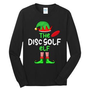 I'm The Disc Golf Elf Christmas Family Matching Pajama Tall Long Sleeve T-Shirt