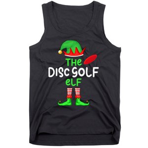 I'm The Disc Golf Elf Christmas Family Matching Pajama Tank Top