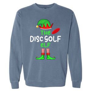 I'm The Disc Golf Elf Christmas Family Matching Pajama Garment-Dyed Sweatshirt