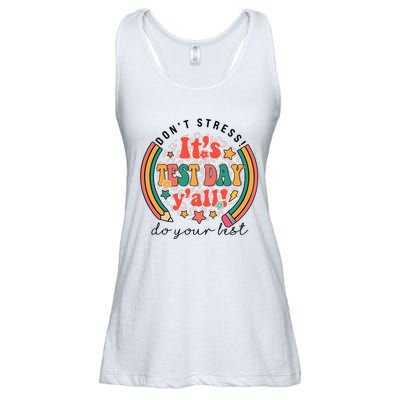 It's Test Day Y'all Funny Testing Day For Teacher Student Ladies Essential Flowy Tank