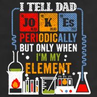I Tell Dad Jokes Periodically Fathers Day Chemistry Lovers 7 Panel Mesh Trucker Snapback Hat