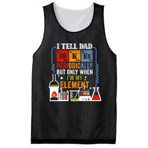 I Tell Dad Jokes Periodically Fathers Day Chemistry Lovers Mesh Reversible Basketball Jersey Tank