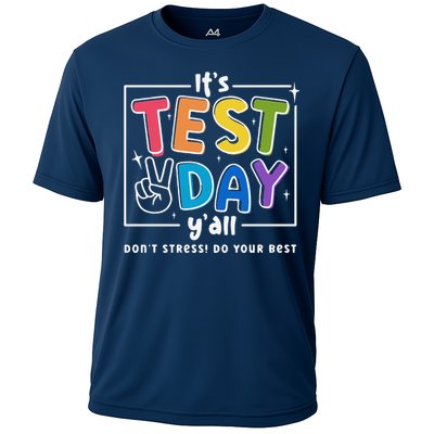 ItS Test Day YAll DonT Stress Do Your Best Teacher Test Cooling Performance Crew T-Shirt