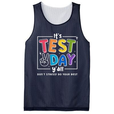 ItS Test Day YAll DonT Stress Do Your Best Teacher Test Mesh Reversible Basketball Jersey Tank