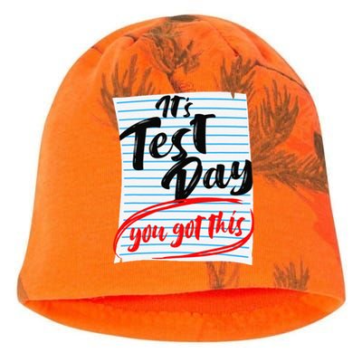 ItS Test Day You Got This Teacher Testing Kati - Camo Knit Beanie