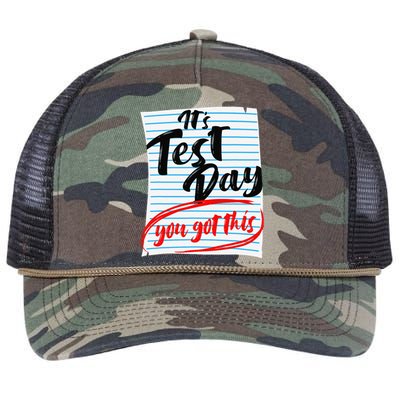 ItS Test Day You Got This Teacher Testing Retro Rope Trucker Hat Cap