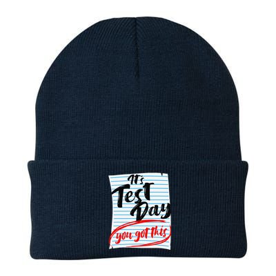 ItS Test Day You Got This Teacher Testing Knit Cap Winter Beanie