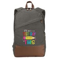Its Test Day You Got This Testing Day Teacher Student Gifts Cotton Canvas Backpack