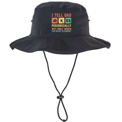 I Tell Dad Jokes Periodically Fathers Day Periodic Table Legacy Cool Fit Booney Bucket Hat
