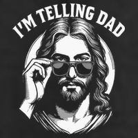 Im Telling Dad Funny Religious Christian Jesus Meme Cool Comfort Performance Bucket Hat