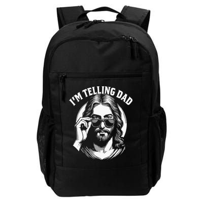 Im Telling Dad Funny Religious Christian Jesus Meme Backpack