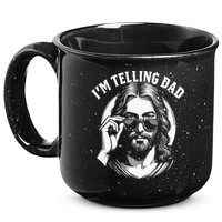 Im Telling Dad Funny Religious Christian Jesus Meme 15oz Campfire Ceramic Mug