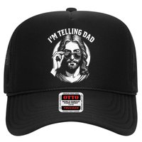 Im Telling Dad Funny Religious Christian Jesus Meme Hat
