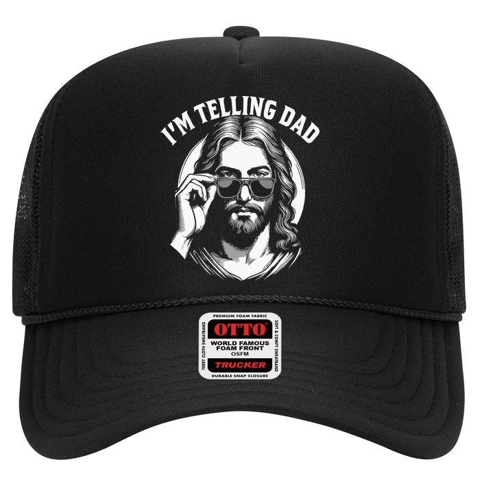 Im Telling Dad Funny Religious Christian Jesus Meme Hat