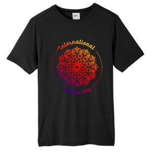 International Tatting Day Lace Textile Art Craft Diy Gift Tall Fusion ChromaSoft Performance T-Shirt