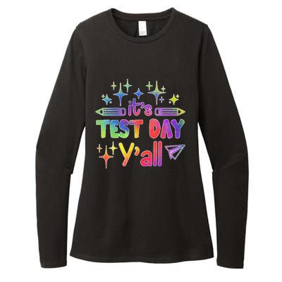 ItS Test Day Yall Tie Dye Test Day Teacher School Womens CVC Long Sleeve Shirt