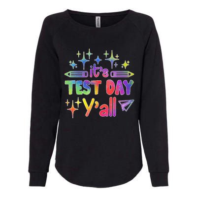 ItS Test Day Yall Tie Dye Test Day Teacher School Womens California Wash Sweatshirt