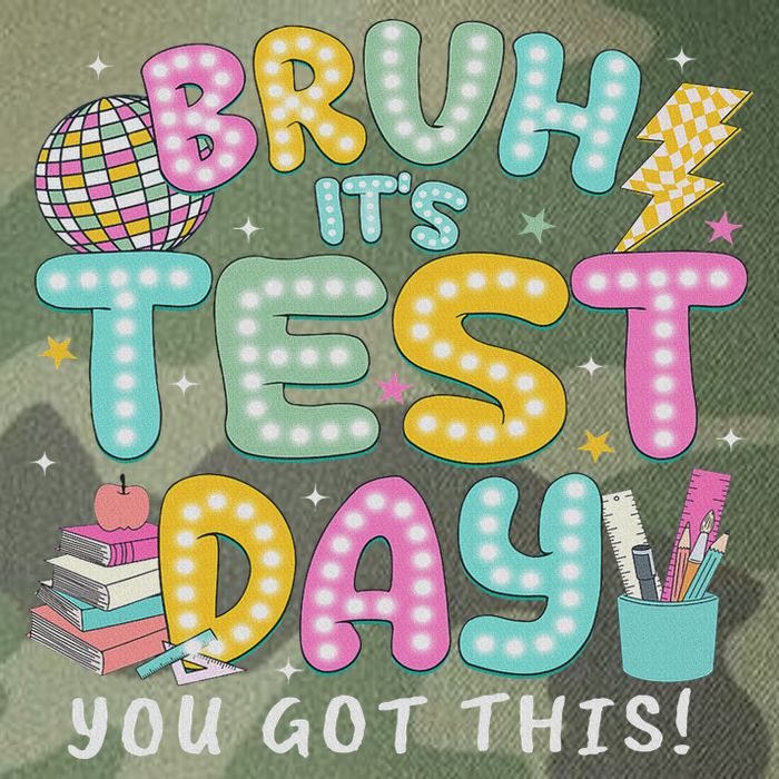 It’s Test Day Rock The School Test Day Teacher Legacy Tie Dye Trucker Hat