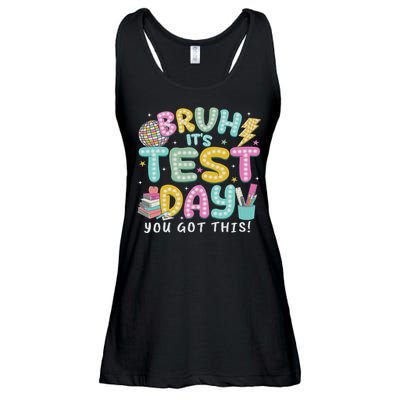 It’s Test Day Rock The School Test Day Teacher Ladies Essential Flowy Tank