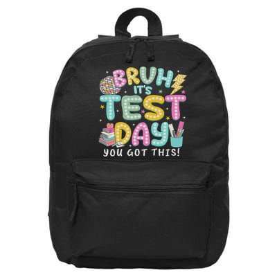 It’s Test Day Rock The School Test Day Teacher 16 in Basic Backpack