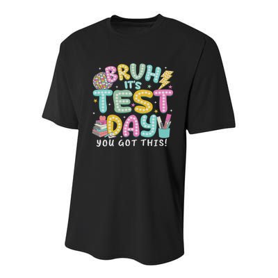 It’s Test Day Rock The School Test Day Teacher Youth Performance Sprint T-Shirt