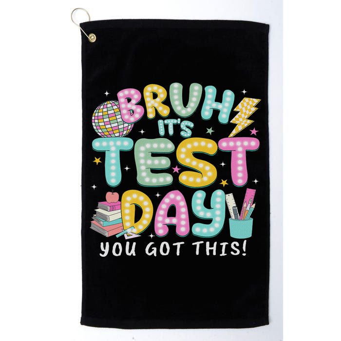 It’s Test Day Rock The School Test Day Teacher Golf Towel