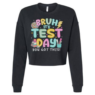 It’s Test Day Rock The School Test Day Teacher Cropped Pullover Crew
