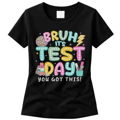 It’s Test Day Rock The School Test Day Teacher Womens T-Shirt