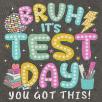It’s Test Day Rock The School Test Day Teacher Cotton Canvas Backpack