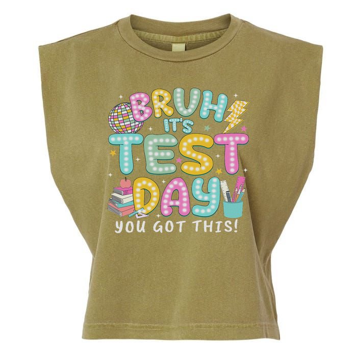 It’s Test Day Rock The School Test Day Teacher Garment-Dyed Women's Muscle Tee