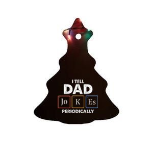 I Tell Dad Jokes Periodically Ceramic Tree Ornament