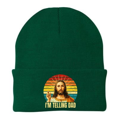 IM Telling Dad Religious Christian Jesus Knit Cap Winter Beanie