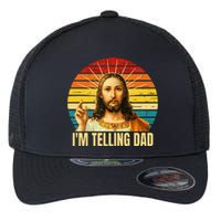 IM Telling Dad Religious Christian Jesus Flexfit Unipanel Trucker Cap