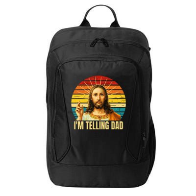 IM Telling Dad Religious Christian Jesus City Backpack