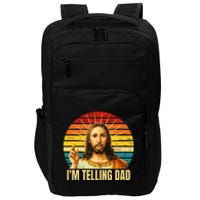 IM Telling Dad Religious Christian Jesus Impact Tech Backpack