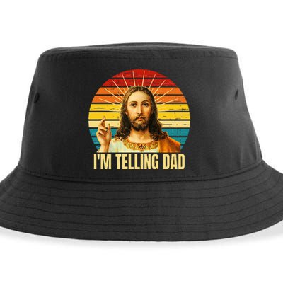 IM Telling Dad Religious Christian Jesus Sustainable Bucket Hat