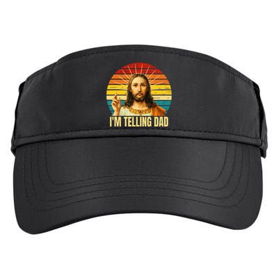 IM Telling Dad Religious Christian Jesus Adult Drive Performance Visor