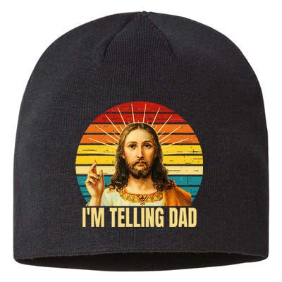 IM Telling Dad Religious Christian Jesus Sustainable Beanie