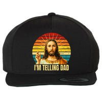 IM Telling Dad Religious Christian Jesus Wool Snapback Cap