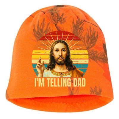 IM Telling Dad Religious Christian Jesus Kati - Camo Knit Beanie